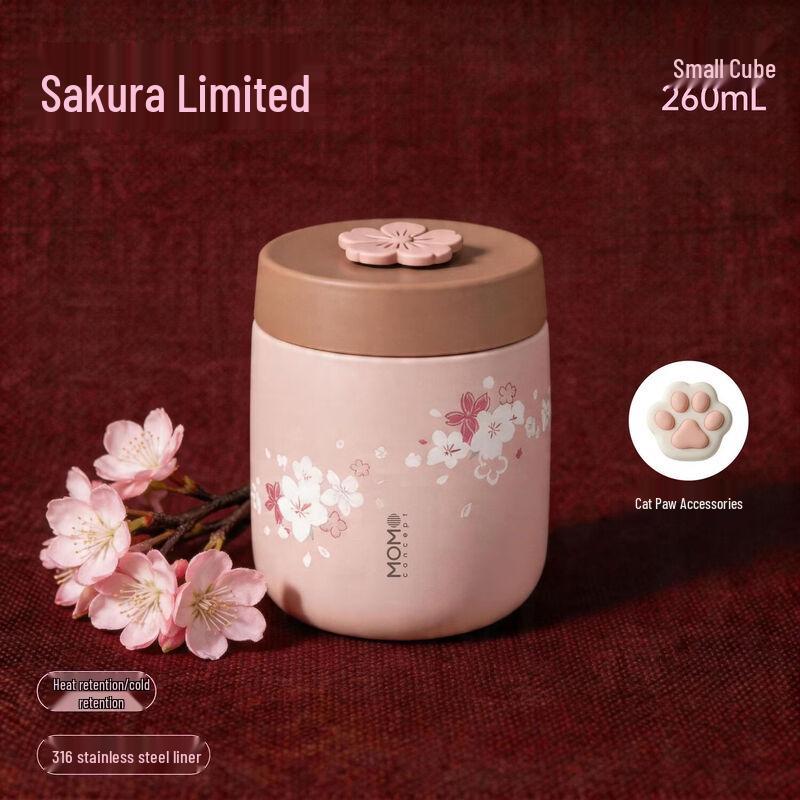 MOMOCONCEPT Sakura Limited Edition Small Cube Coffee Cup