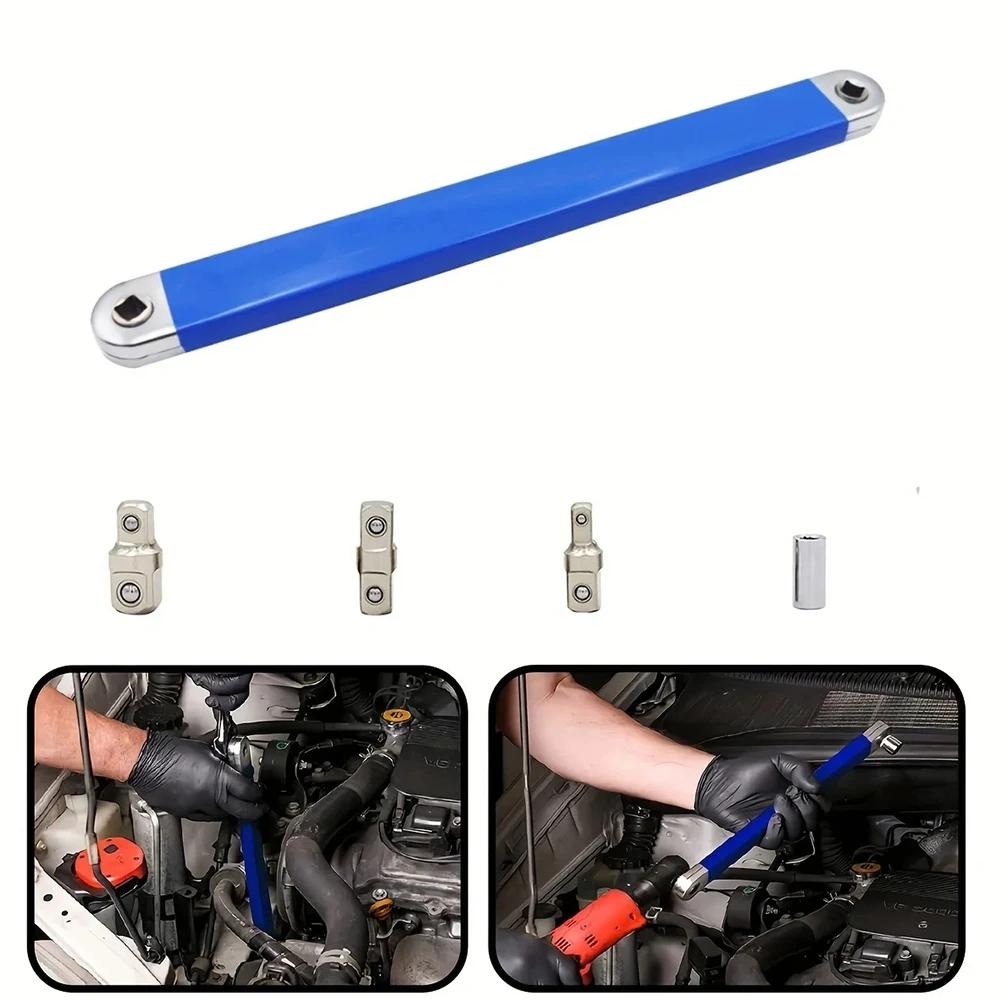 Ratchet Torque Extension Wrench,Car Spanner Mixed Multifunction Dynamics Hand Tools,Set Professional Zero Offset Extension Wrenc