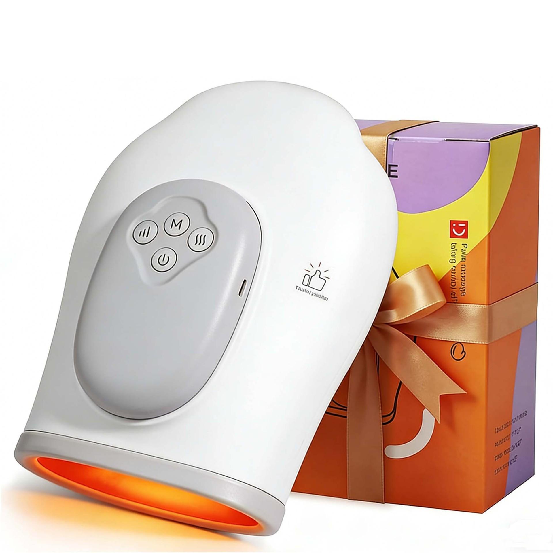 Smart Heat Hand Massager with Elastic Airbag for Palm, Joint, and Wrist Massage
