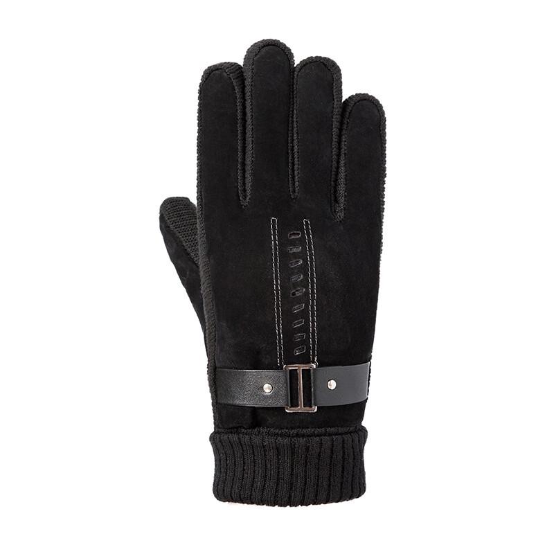Men's Winter Pigskin Touchscreen Gloves