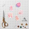 Waterproof Cute Bear & Rabbit Emoji Planner Stickers, Pink Series, for Phone Case & Water Bottle Decoration, Traceless Design