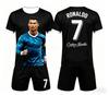 Sommer Neue Mode Ronaldo #7 Fußballtrikot Sport Training Spiel Kurzarm T-Shirt und Shorts Set Locker Familie Kinder T-Shirts