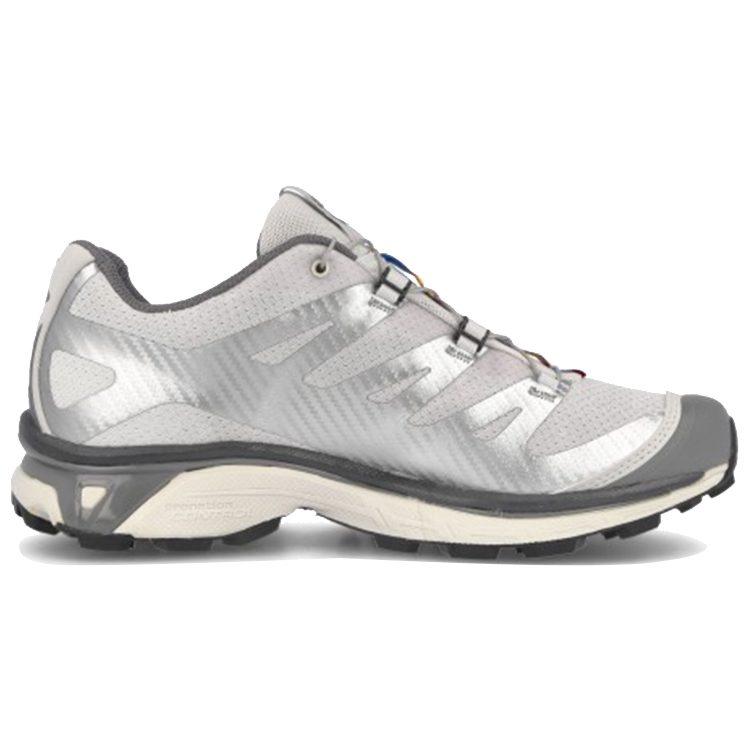 SALOMON XT 4 Comfortable Cushioning Slip Resistant Abrasion Resistant Low top Running Shoes Unisex Silver L41395500