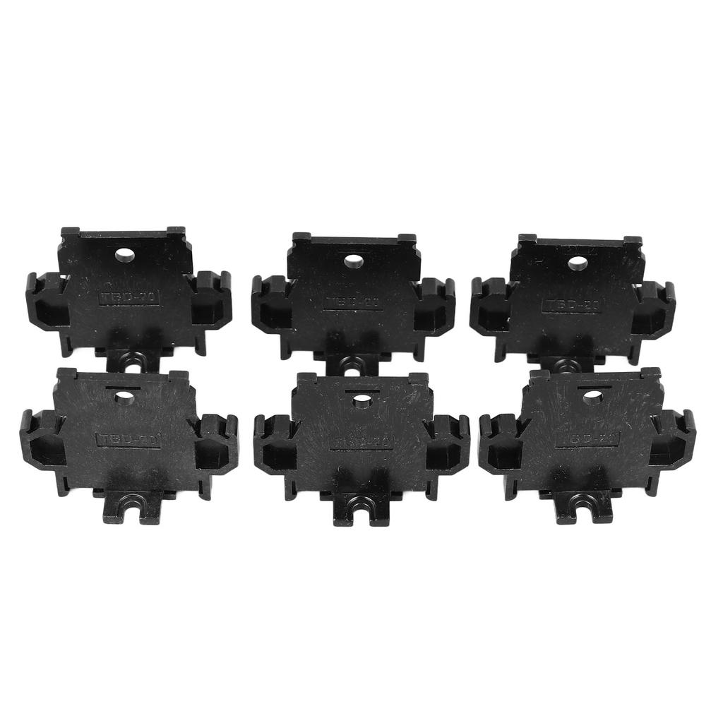 100 STÜCK Klemmenblock Nylon Multifunktional DIN-Schienenklemmenblock für Zuhause Gewerblich