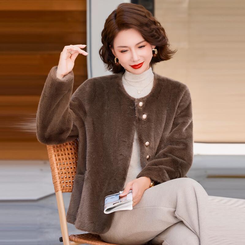 Elegant Faux Mink Fleece Winter Coat