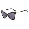 SHAUNA Retro Cat Eye Oversized Women Sunglasses Brand Designer Ladies Gradient Lens Eyewear Men Outdoor Sun Glasses UV400
