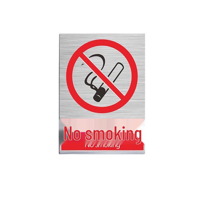 WEZHO Aluminum Reflective No Smoking Sign (2-Pack)