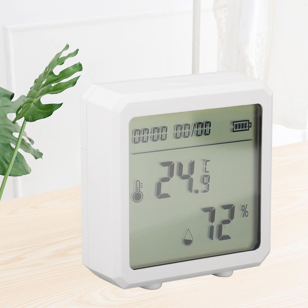 Temperature Humidity Meter LCD Display Wifi Alarm Function Voice Support Digital Hygrometer Thermometer for Indoor
