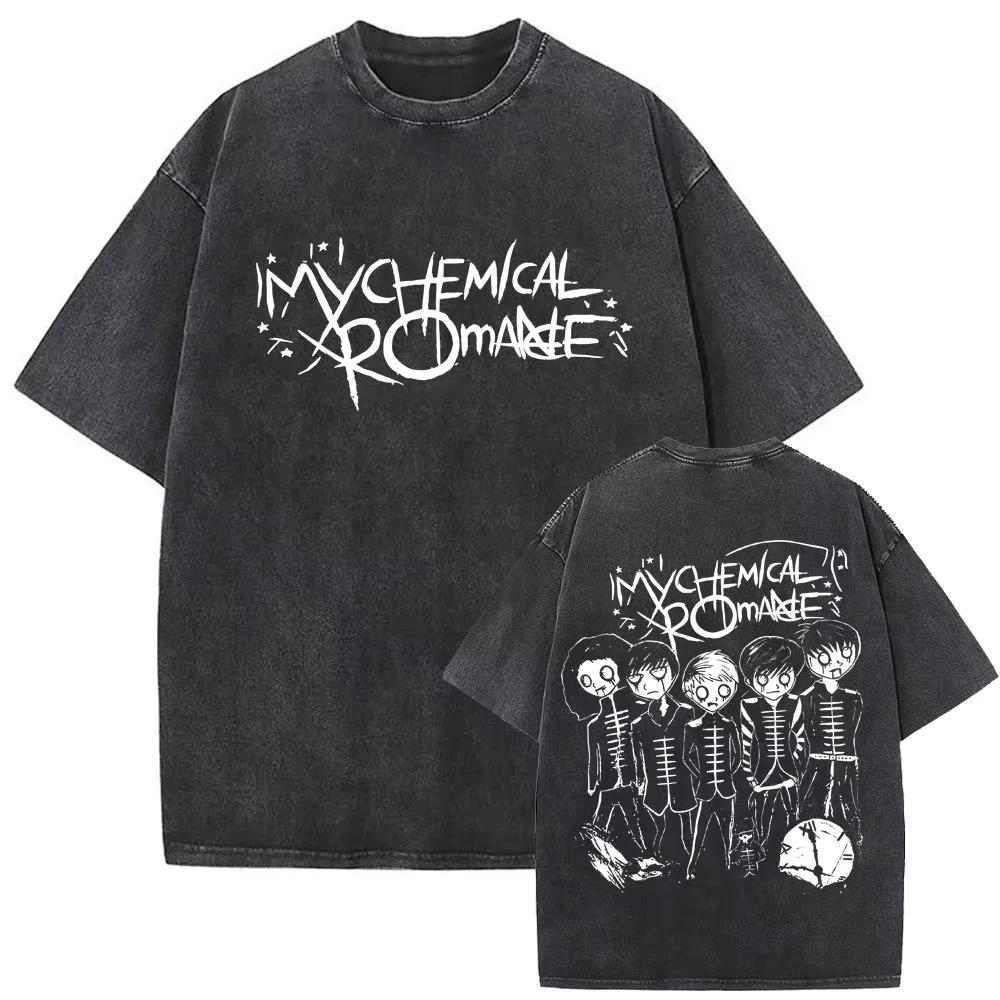 Unisex Rock Punk Emo Washed Vintage TShirt Limited Edition My Chemical RoUnisexce Three Cheers for Sweet Revenge TShirt S