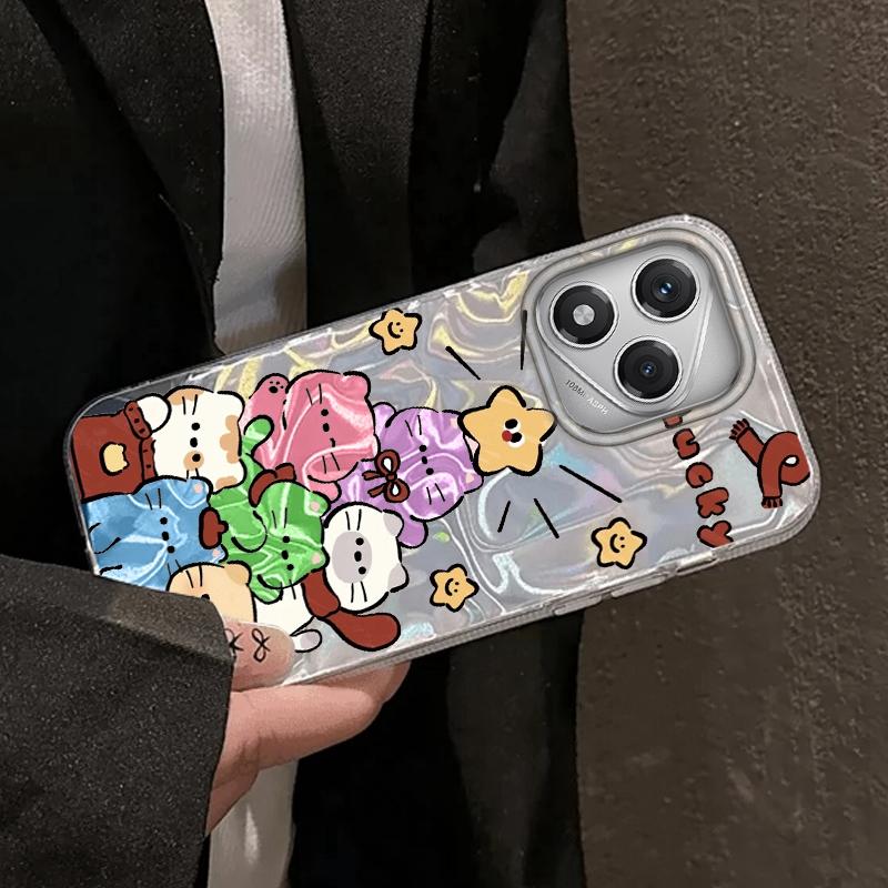 Cartoon Cat Love Heart Girls Case For Honor 400 Pro X9c Magic7 6 5 200 Lite Smart X9a X8a X8b X8c X7c X6 X8 90 70 Fundas Cover