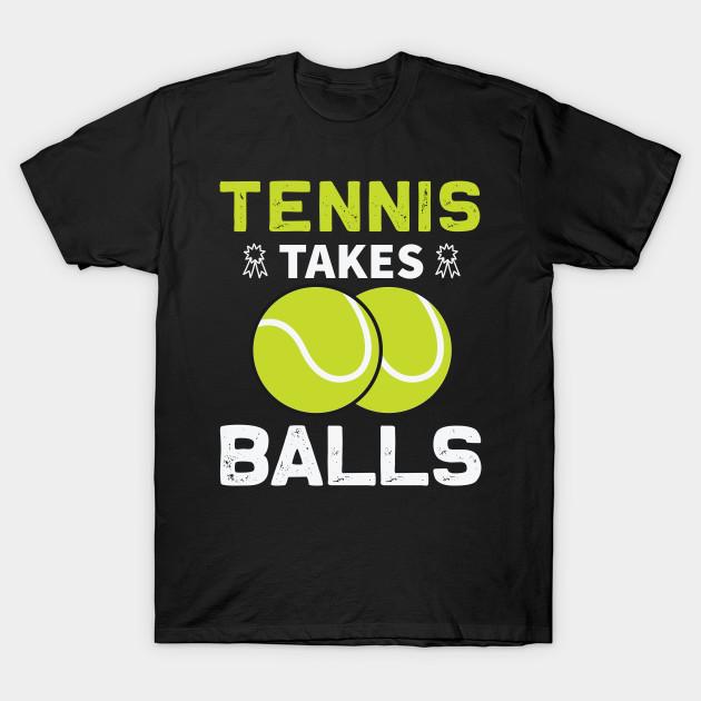 Buy Men Black Print Tshirt Super Large TShirt Tennis Takes Balls Gift