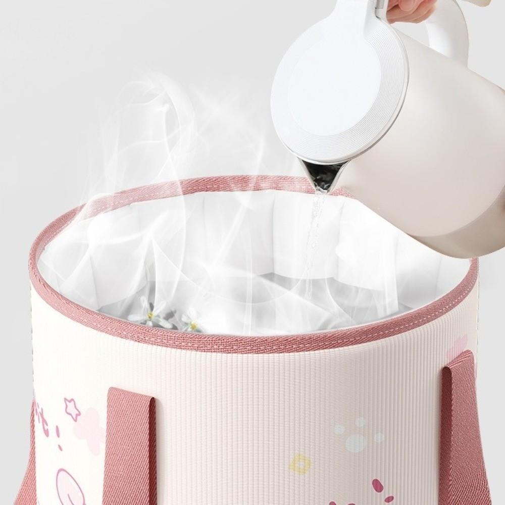 Thickened Collapsible Foot Bath Rabbit Pattern Foldable Tub Cartoon Foot Spa Bath Tub  Household