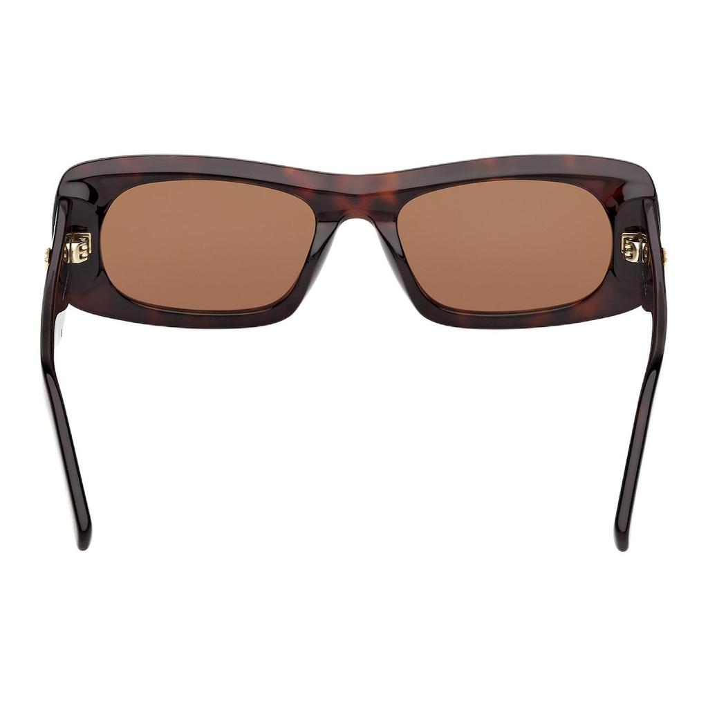 MCM Exquisite Elegant Design Rectangular Sunglasses Unisex Sunglasses Tortoiseshell MW0032-52J