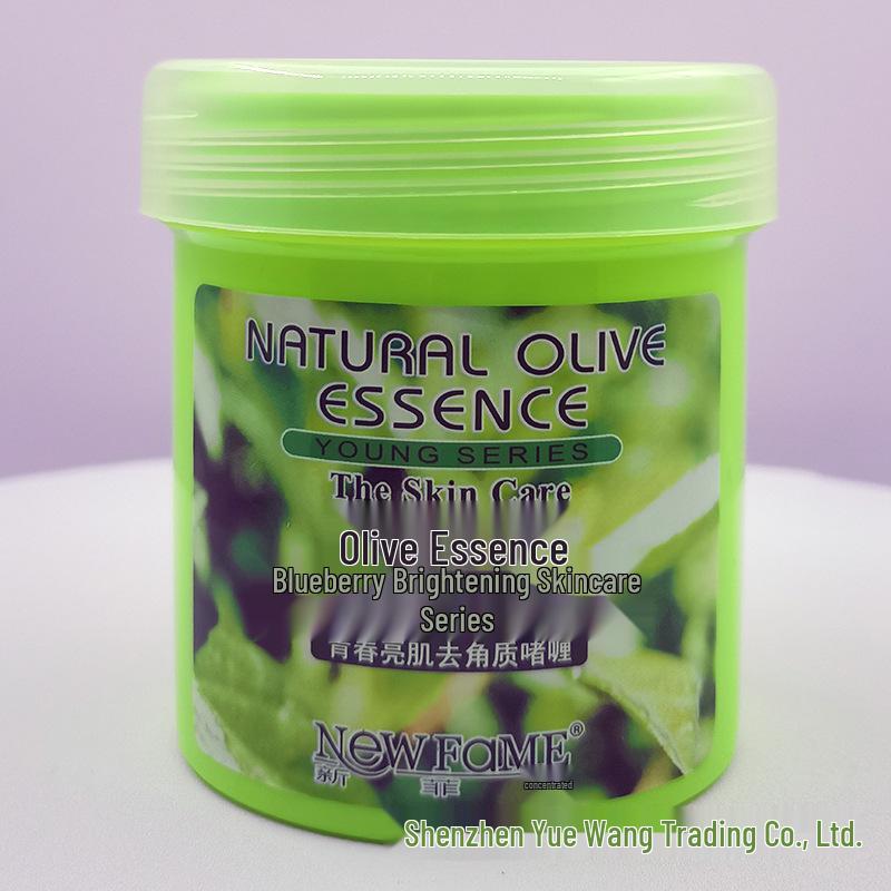Olive Essence Brightening Skincare: Exfoliating Cleanser, Massage Cream & Balancing Toner