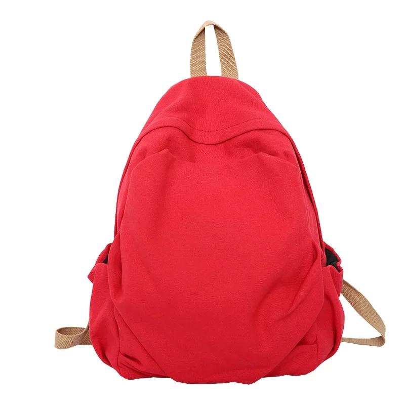 Arched Bags for Women Softback Unisex Solid Nylon Backpacks Casual Nylon Zipper Backpack New Fashion