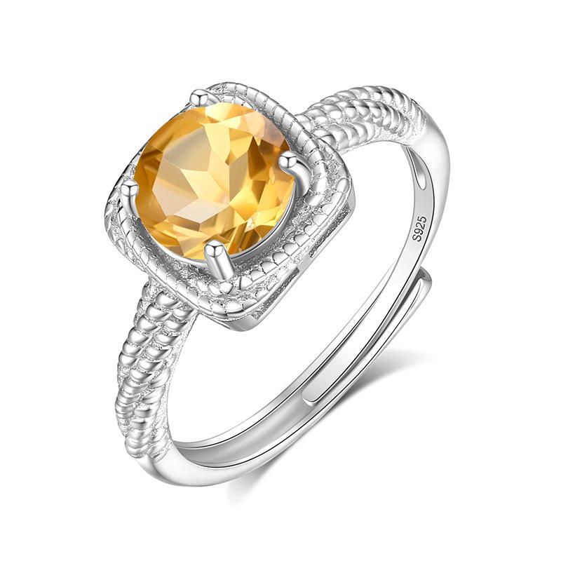 S925 Sterling Silver Ring Women Simple Stylish Daily Wear Finger Ring