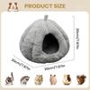 Hamster Bed Semi-enclosed Warm Cotton Cave Hangable Thicken Plush Hamster Hedgehog Cave Bed For Chinchilla Small Animal Ferret