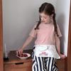 Girls' Korean Style Summer Round Neck T-Shirt - Trendy Casual Short Sleeve with Letters