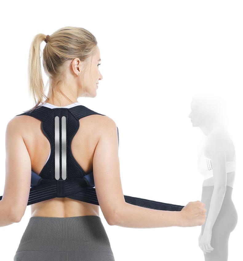Adjustable Invisible Breathable Lightweight Eco-Friendly Soft Elastic Back Posture Correction Back Brace Fixation Protection