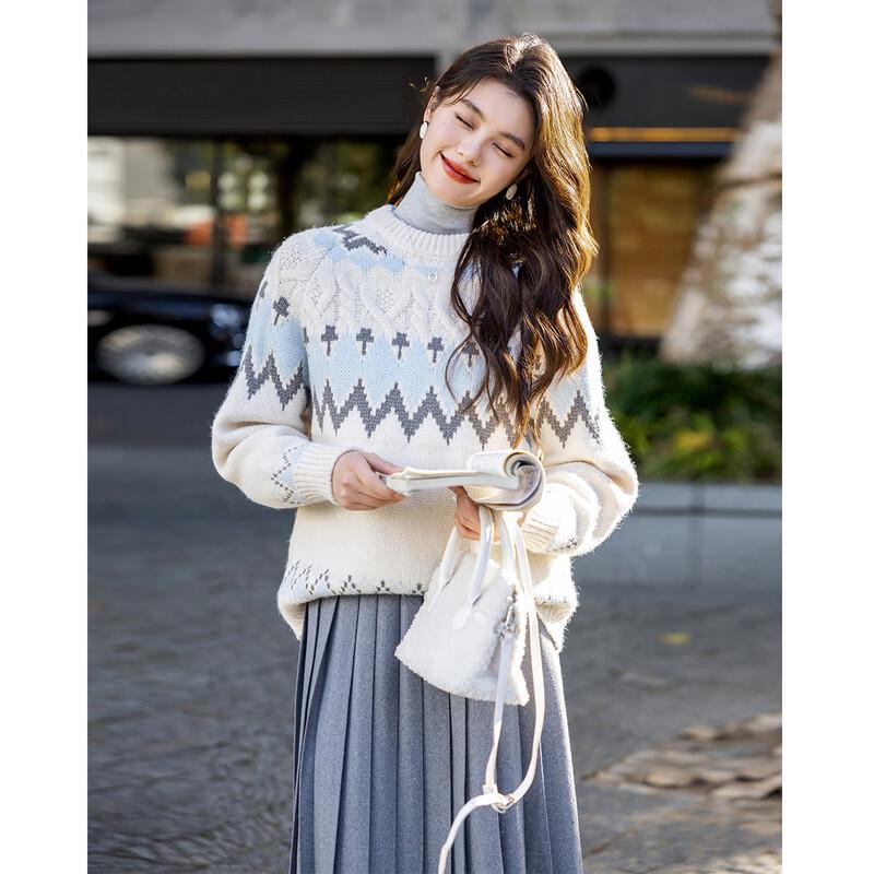 Mokana Women's Fair Isle Long Sleeve Sweater