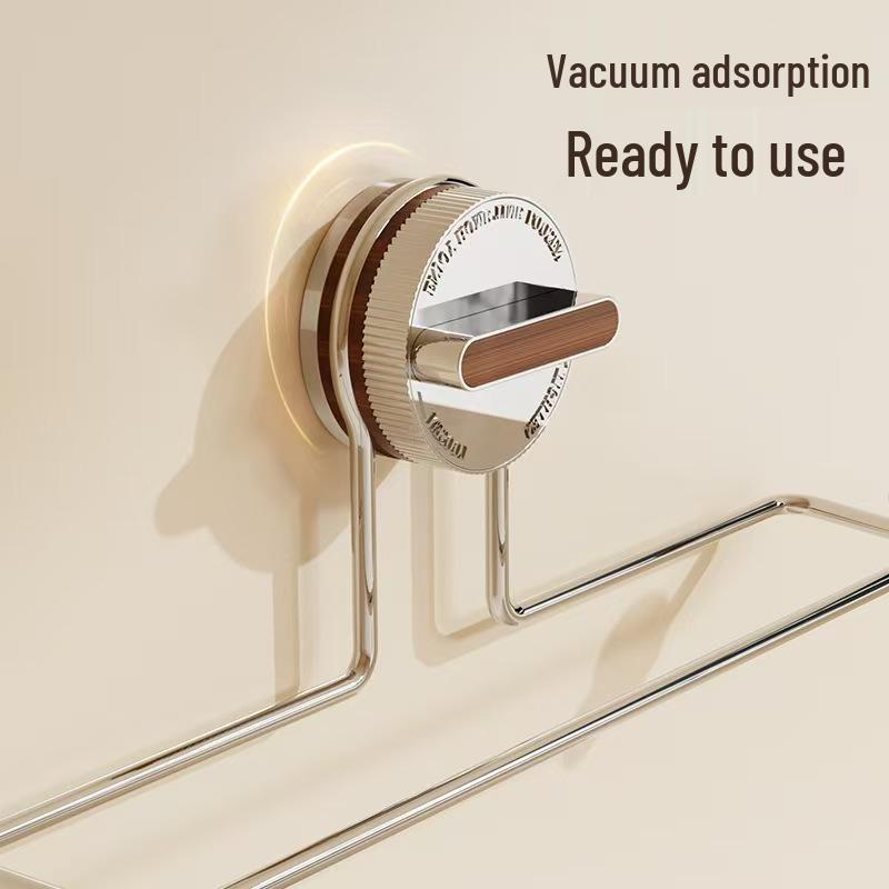 Suction Cup Wall Mount Cling Film & Paper Towel Holder