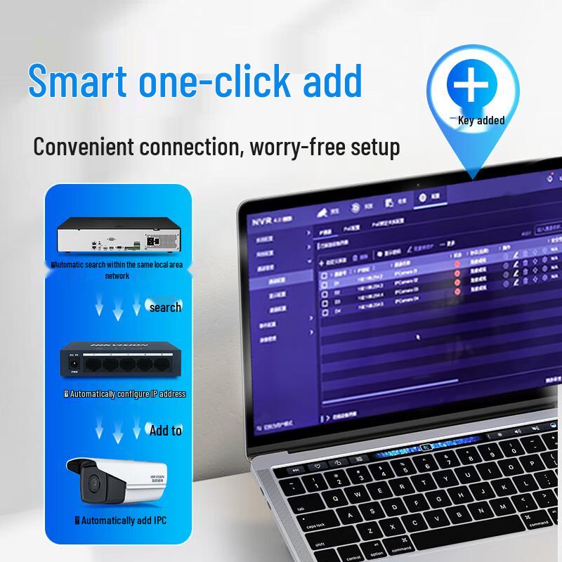 Hikvision 16-Channel 8-Bay 4K NVR (DS-8816N-R8) CN plug (adapter included)