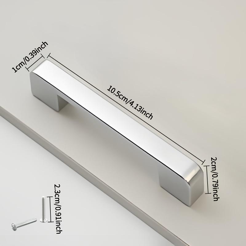 1 Stück/4 Stück Moderne und einfache gebogene Schrankgriffe und gebogene Kleiderschrankgriffe aus ABS-Material fühlen sich im Winter nicht kalt an Sie sind