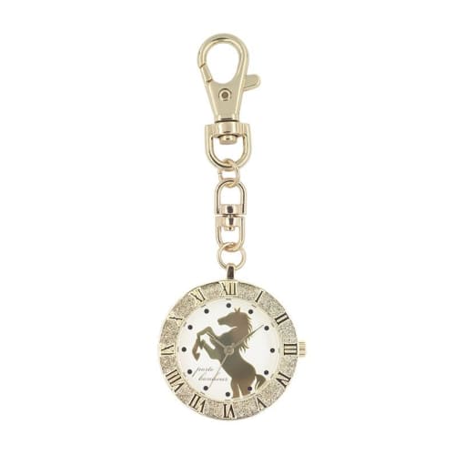 Portebonheur Horse Charm Pocket Watch N02424S-0 GD Women's