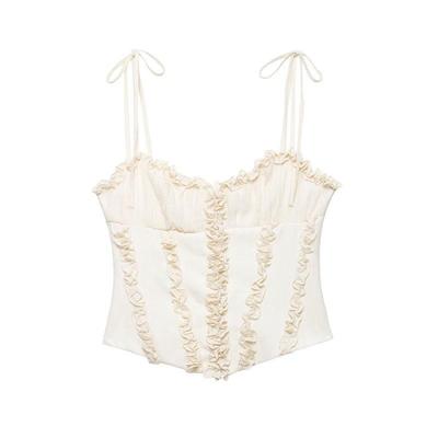 European & American Style 2026 Layered Corset Camisole Top