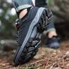 Men's Hiking Boots Waterproof Outdoor Sports Shoes Leather Sneakers Male Plus Size 39-46