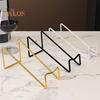 Countertop Wine Rack Iron Wine Bottle Beer Holder Champagne Shelf Drink Display Stand for Home Bar Counter Decor
