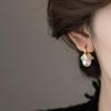 Sweet Gentle Imitation Pearl Flower Earrings for Women Girls 2026 New Trendy Glossy Earrings Buckle Wedding Jewelry Wholesale