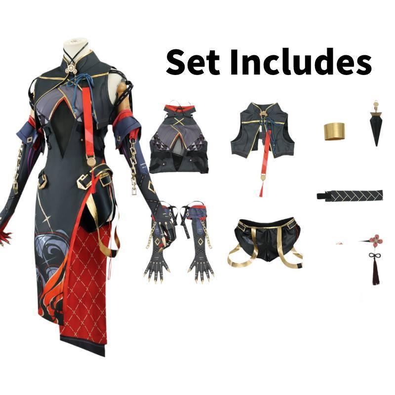 Yinlin Wuthering Waves Clothing Cosplay Cartoon Games Suit Party Show Costume