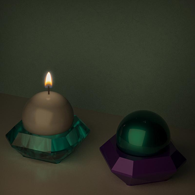 Tealight Candle Holder Resin Molds,Silicone Diamond Candlestick Molds for Epoxy Resin Casting,Wedding Home Decoration