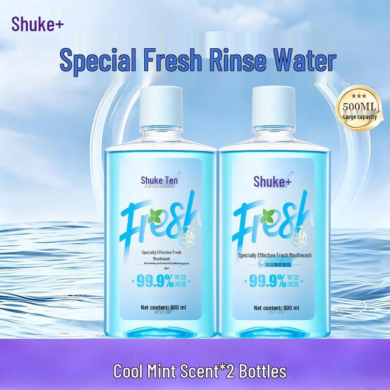 Shuke Fresh Cool Mint Mouthwash (4x500ml)