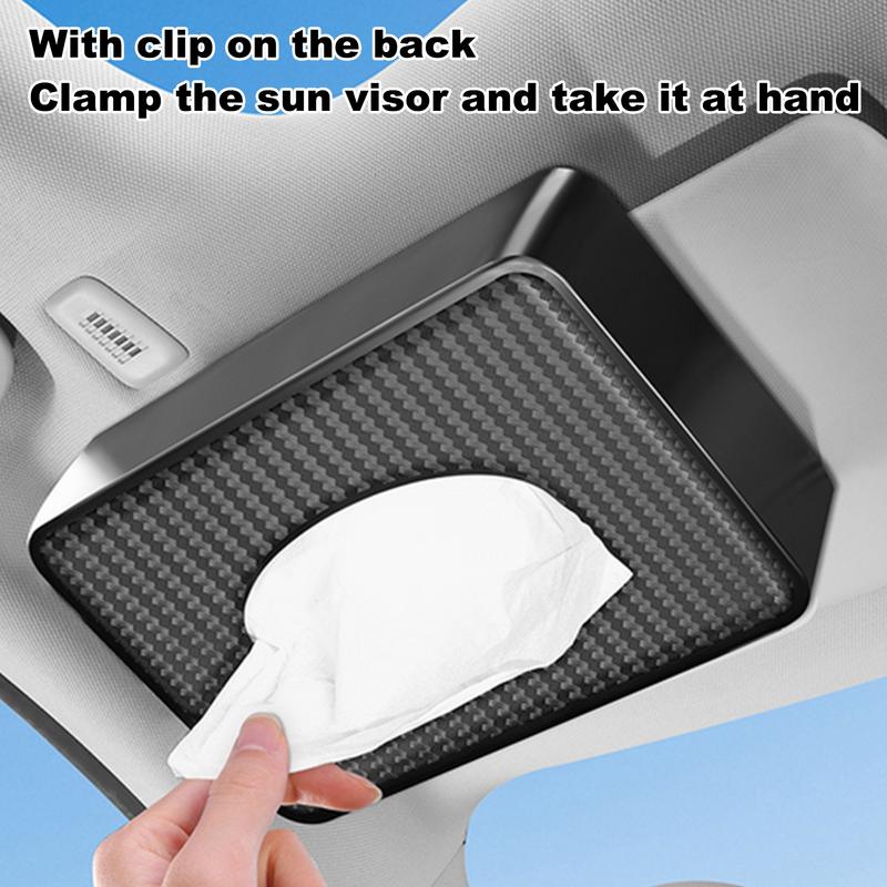 Car Tissue Holder Sun Visor Napkin Dispenser Automotive Tissue Case Holder Auto Tissue Holder Dispenser Napkin Storage Case