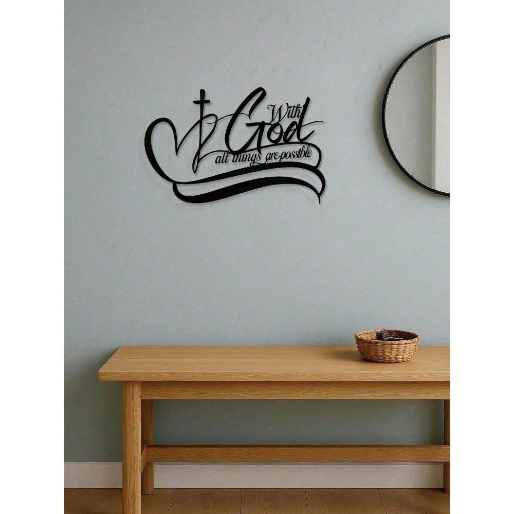 Metal Wall Art Decor Plaque Sign for Home Office Kitchen