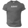 Army T Shirt Gym Clothing Bodybuilding Training Workout Exercise Boxing Mma Top