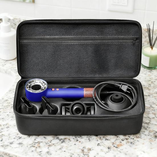 Hair Dryer Storage Case for Dyson HD08 HD15 HD16 Portable EVA Hard Shell Hair Dryer Attachment Accessories Travel Carrying Case Protective Bag