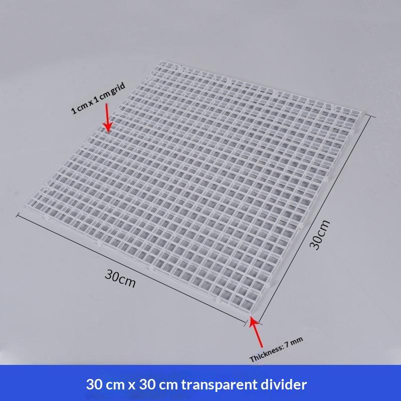 1Pcs Multifunctional Isolation Grid Board Plastic Undergravel Bottom Plate Tray Black White Seperator Divider Board Net