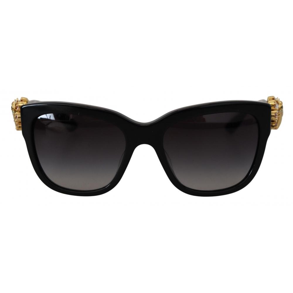 

Dolce Gabbana Elegant Embellished Women s Sunglasses black