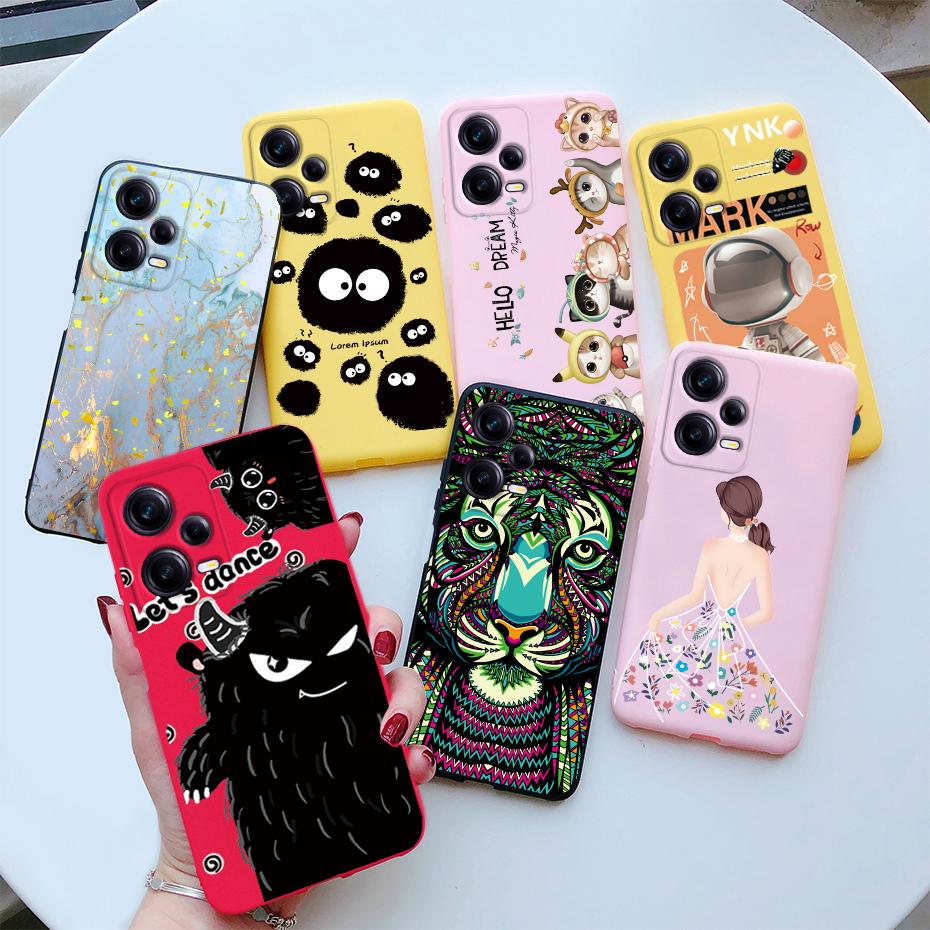 For Redmi Note 12 Pro Case Redmi Note12 4G 5G Cover Cute Marble Astronaut Silicone Phone Cases For Redmi Note 12 Pro Plus Bumper
