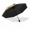 Capybara Themed Travel Umbrella-8 Ribs Automatic Opening and Closing, Portable Folding Design, Compact and Stylish Umbrella Suitable for Out