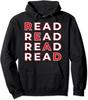 Read Books Library Bookworm Librarian Book Lover Gift Unisex Hooded Sweatshirt