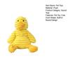 Pet Toy with Soft Plush Fabric Bite-Resistant Chew Toy Built-in Sound Design Yellow Duck Shape Dog Toy for Puppy Adult Dog