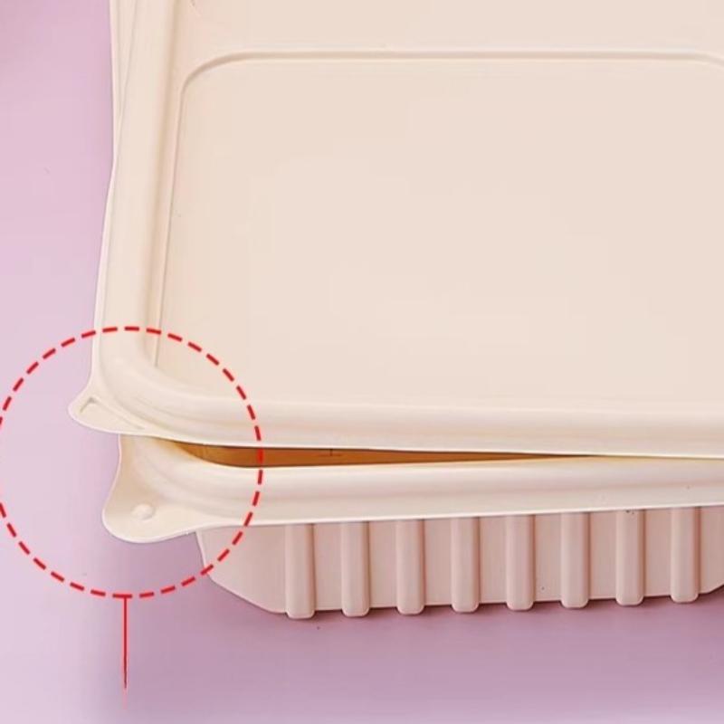 Environmentally Friendly and Biodegradable Disposable Food Container Water and Oil Repellent Thickened and Compression-resistant