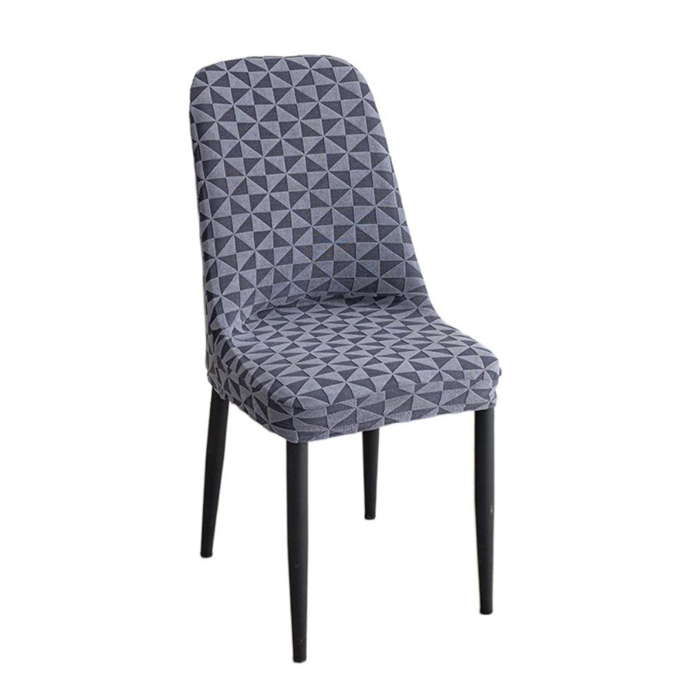 Soft Jacquard Arc Chair Cover Elastic Chair Protective Case Curved Seat Cover  Household