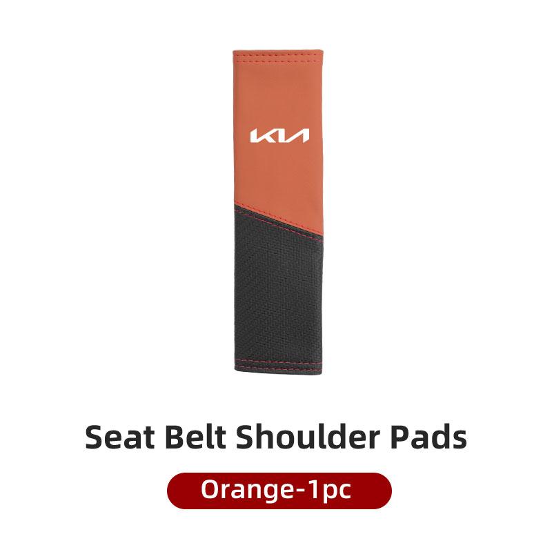 Car Seat Belt Suede Carbon Fiber Safety Belt Shoulder Covers For KIA K5 K2 Optima Soul Spectra Niro Cadenza Sephia Carens