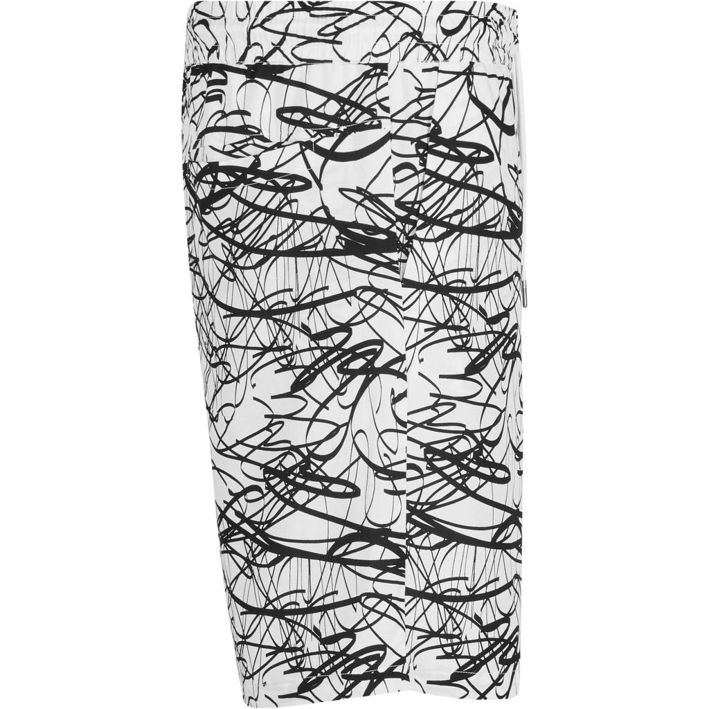 Urban Classics Mens Viscose Scribble Resort Shorts