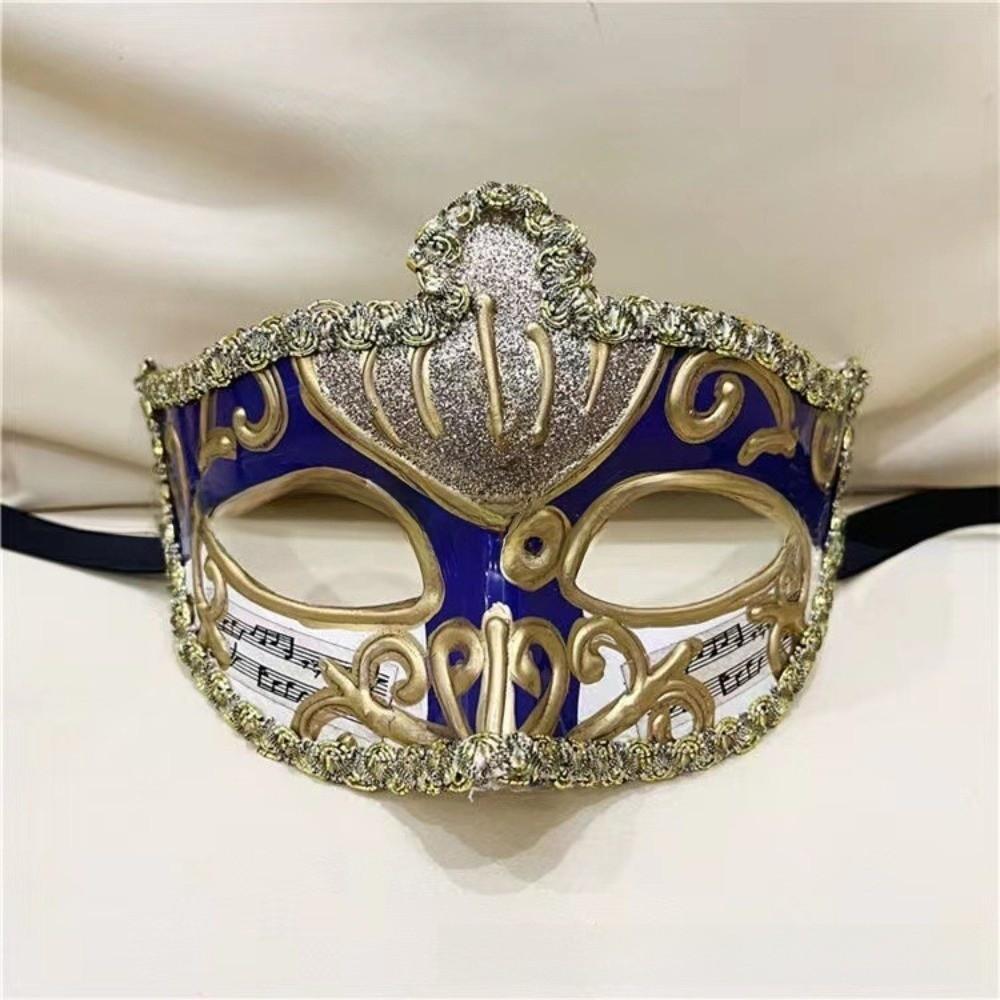 Party Cosplay Props Glitter Mask Plastic Venice Mask Simple Halloween Masks  Photo Prop